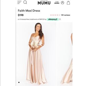 Faith Maxi Dress NWT